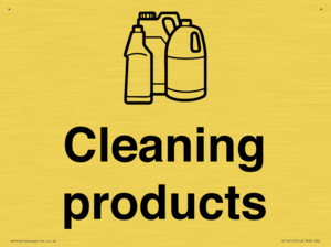 Dementia Cleaning products sign